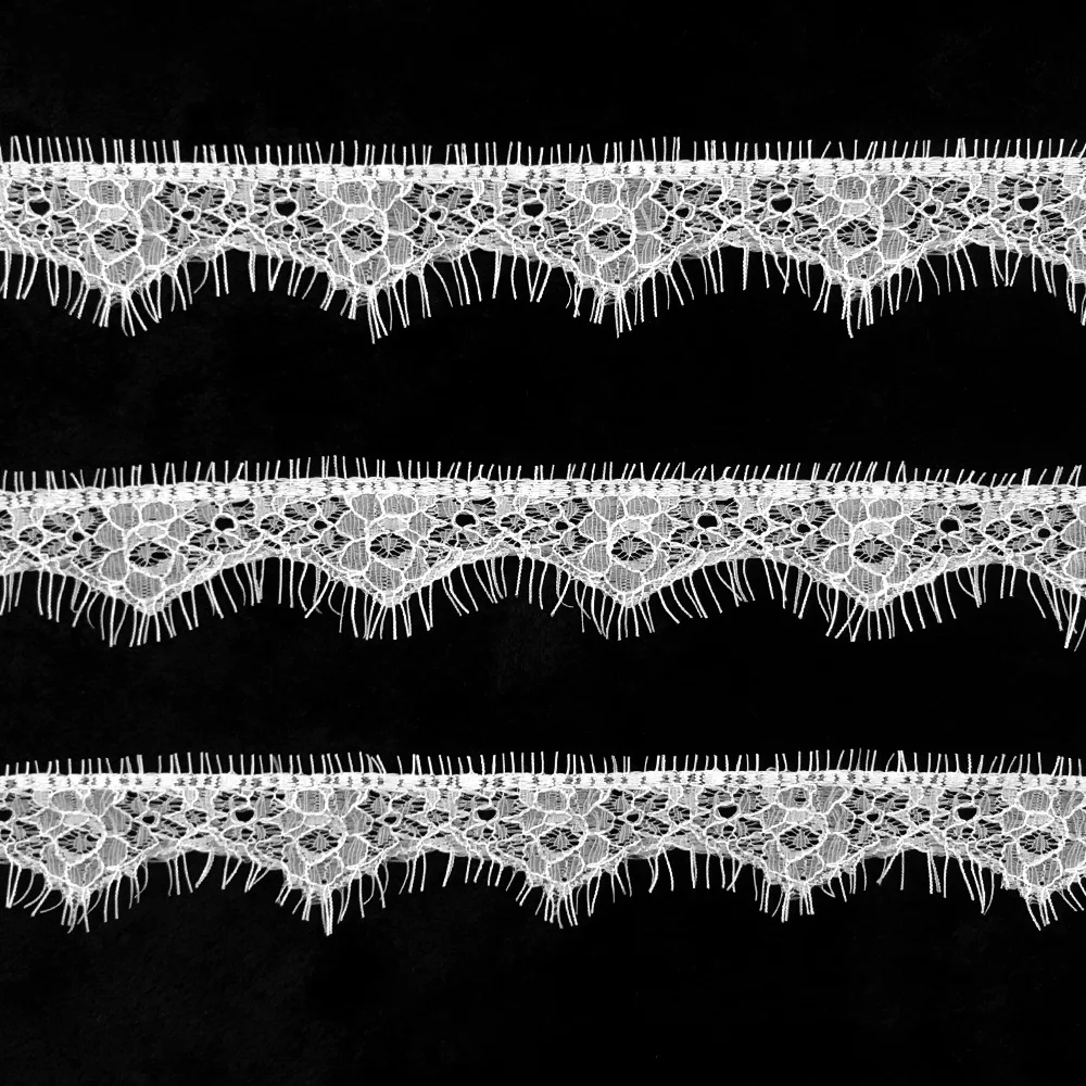 3 м/лот кружевная лента для ресниц вуаль широкая/3 5 см вышитая белая африканская