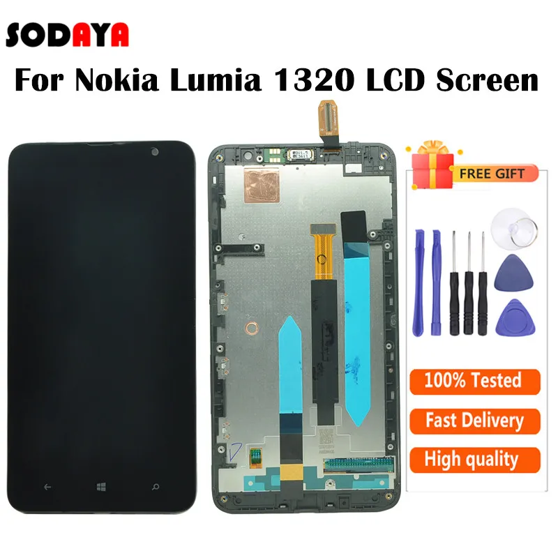 6 0 дюймовый ЖК дисплей для Nokia Lumia 1320 кодирующий преобразователь сенсорного
