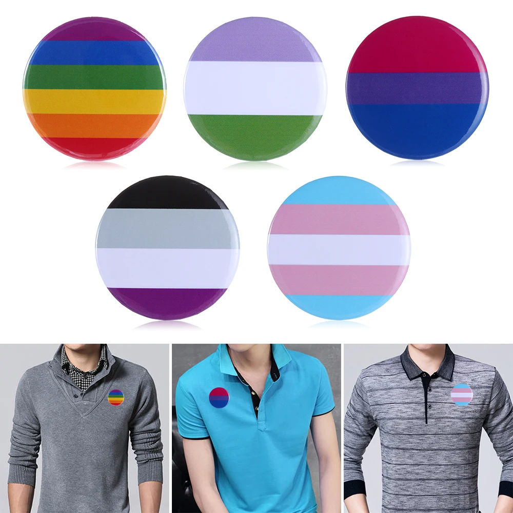 1 шт. Радуга гей Значки из луженой оловы значок на лацкан джинсовой ткани броши