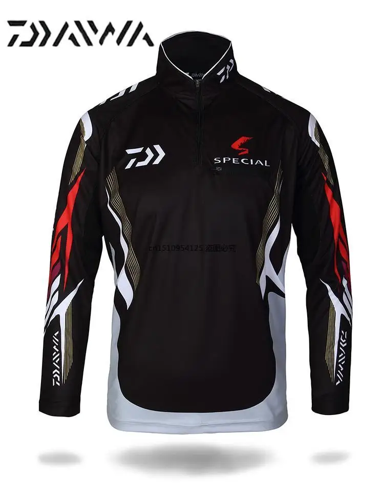 

Men Breathable Fishing Clothing Quick-Drying Anti-UV Sun Sports t shirt fishing Shirt Long Sleeve Camisas fishing clothes