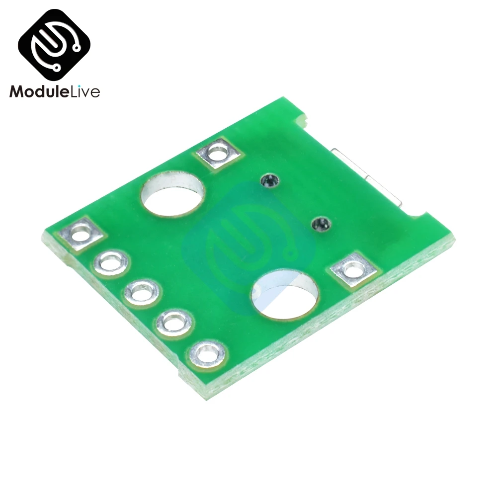 10 шт. микро USB DIP адаптер 5pin Разъем конвертер печатной платы типа в пинборд 2 54