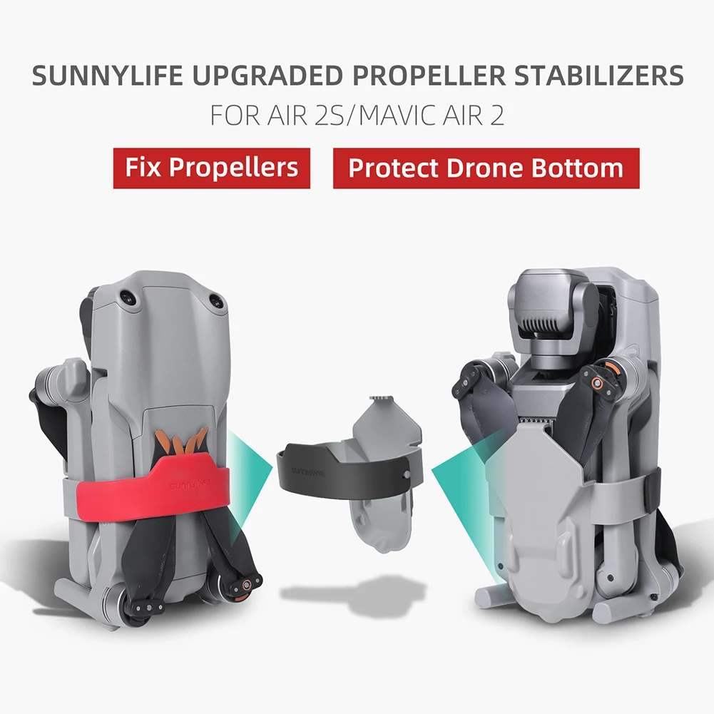 

SUNNYLIFE Propeller Holder Stabilizer Strap Protector Belt Drone for DJI Air 2S Mavic Air 2 Prop Fixator Upgraded Protection