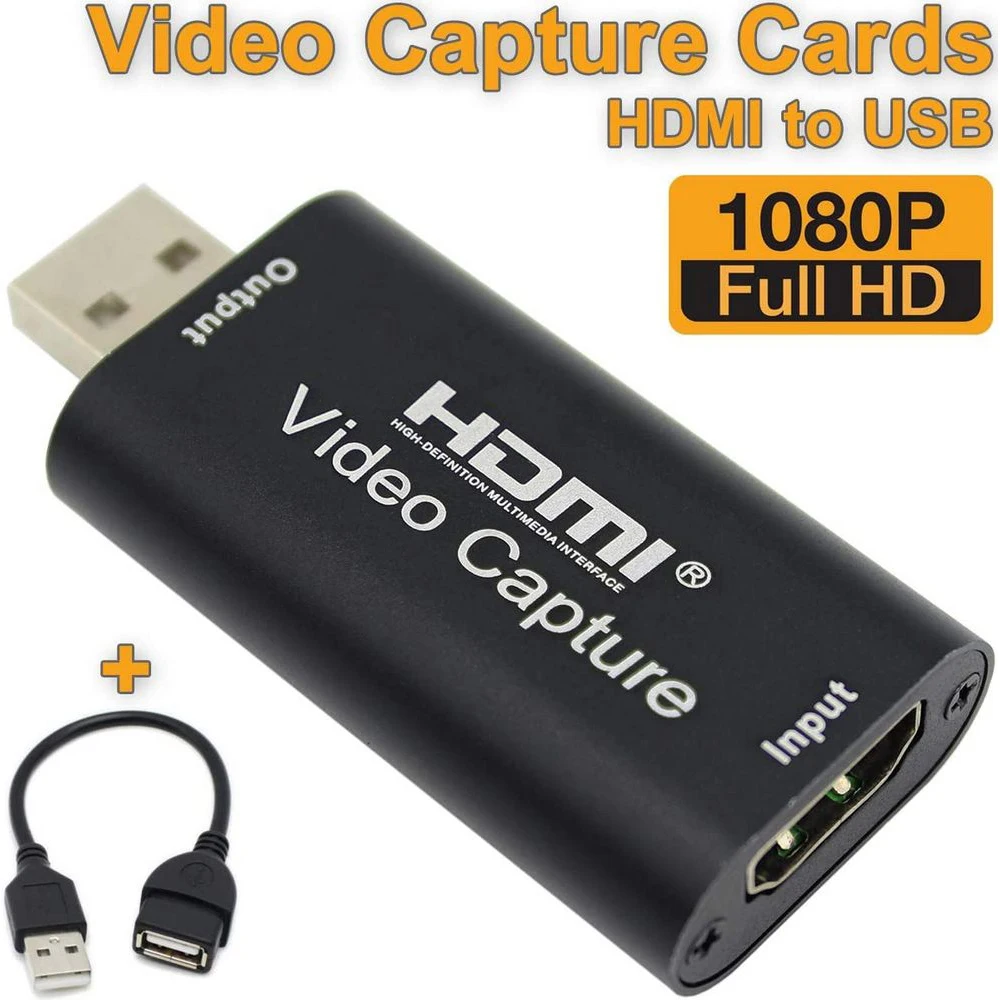 Карта захвата аудио и видео HDMI на USB 1080p USB2.0 HD захват через хранилище DSLR камера