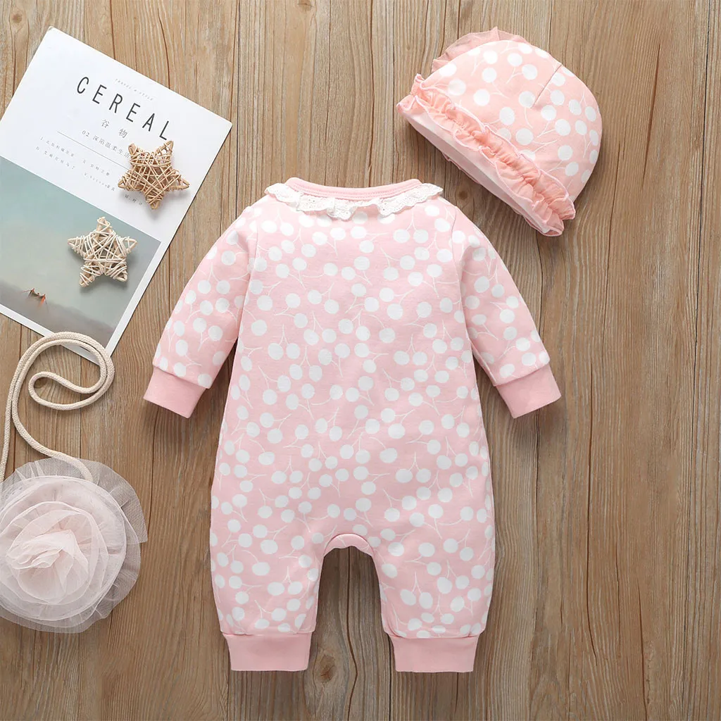 Зимняя одежда для новорожденных девочек утепленный комбинезон с мультяшным