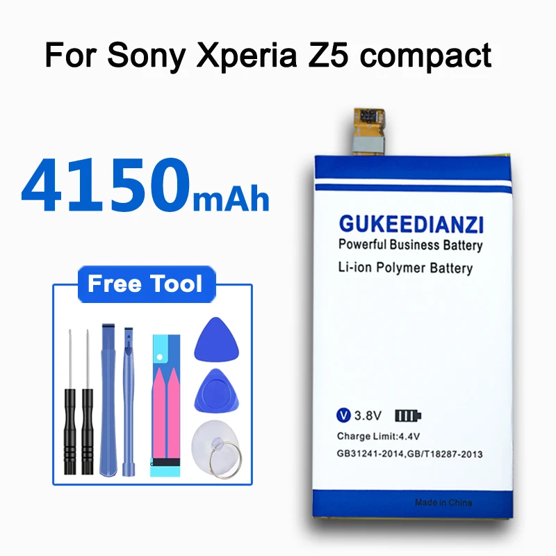 4150 мАч для SONY Xperia Z5C Z5 Mini E5823 Compact LIS1594ERPC Оригинальный аккумулятор телефона +