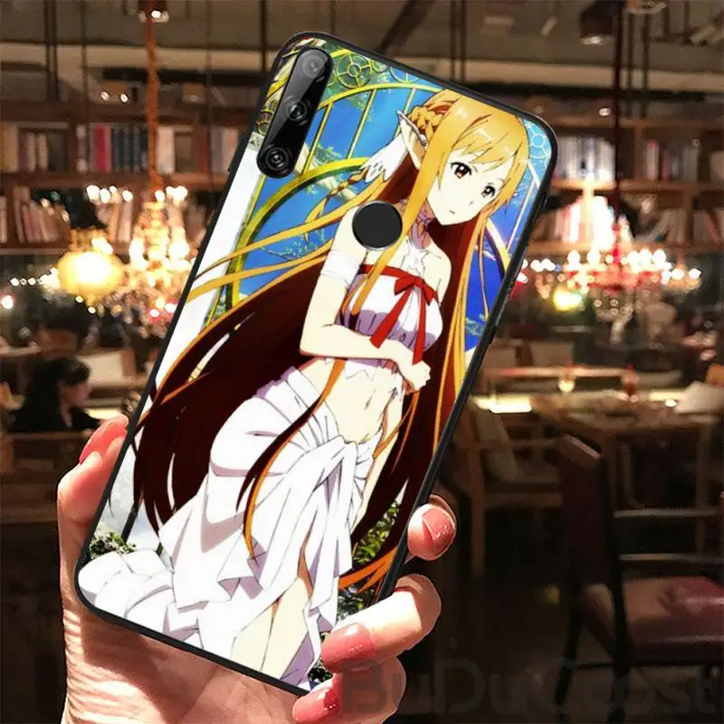 

CUCI Sword Art Online Asuna para Phone Case For Huawei Y5 Y6 Y7 Y9 Prime Pro II 2019 2018 Honor 8 8X 9 lite View9