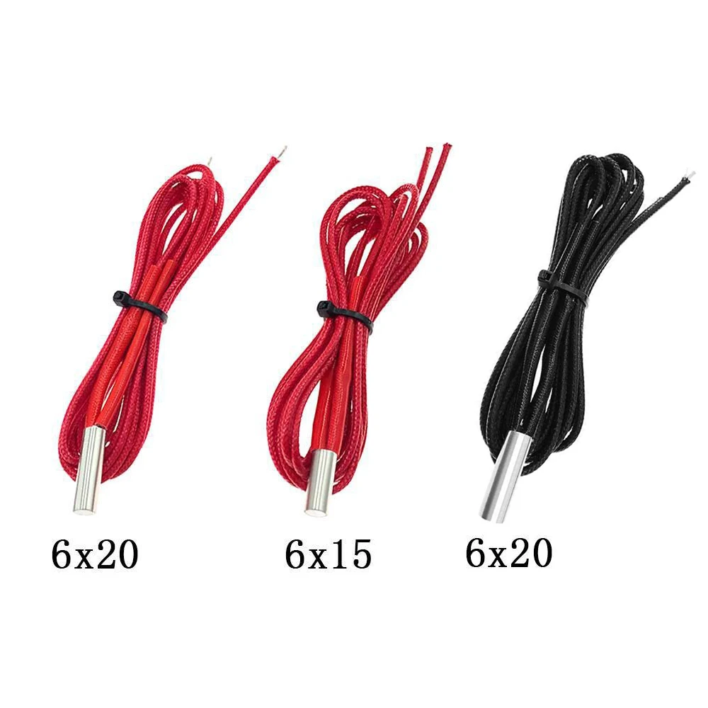 Детали 3D-принтера нагревательная трубка 12 в 40 Вт 1 м Длина (6*15/6*20/6*30 мм)