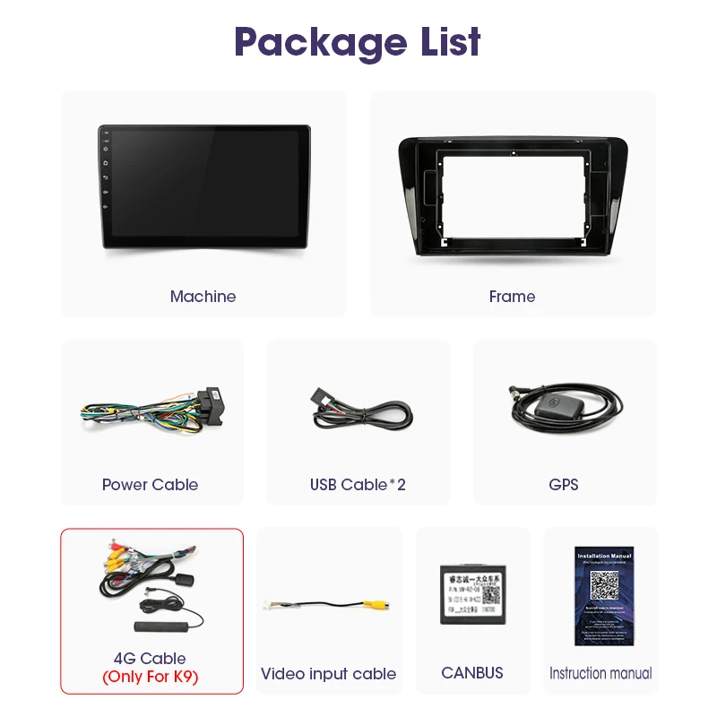Автомобильный мультимедийный DVD плеер JMCQ 2 Гб + 32 ГБ навигация GPS для SKODA Octavia 3 A7 III