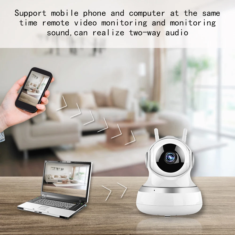 Интерактивная белая ip-камера 1080P wifi беспроводная домашняя безопасность PTZ CCTV