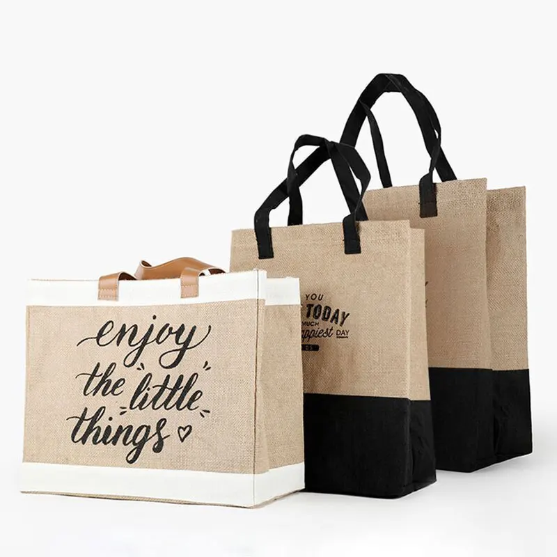 Женская льняная Сумка Большая вместительная Повседневная сумка на плечо