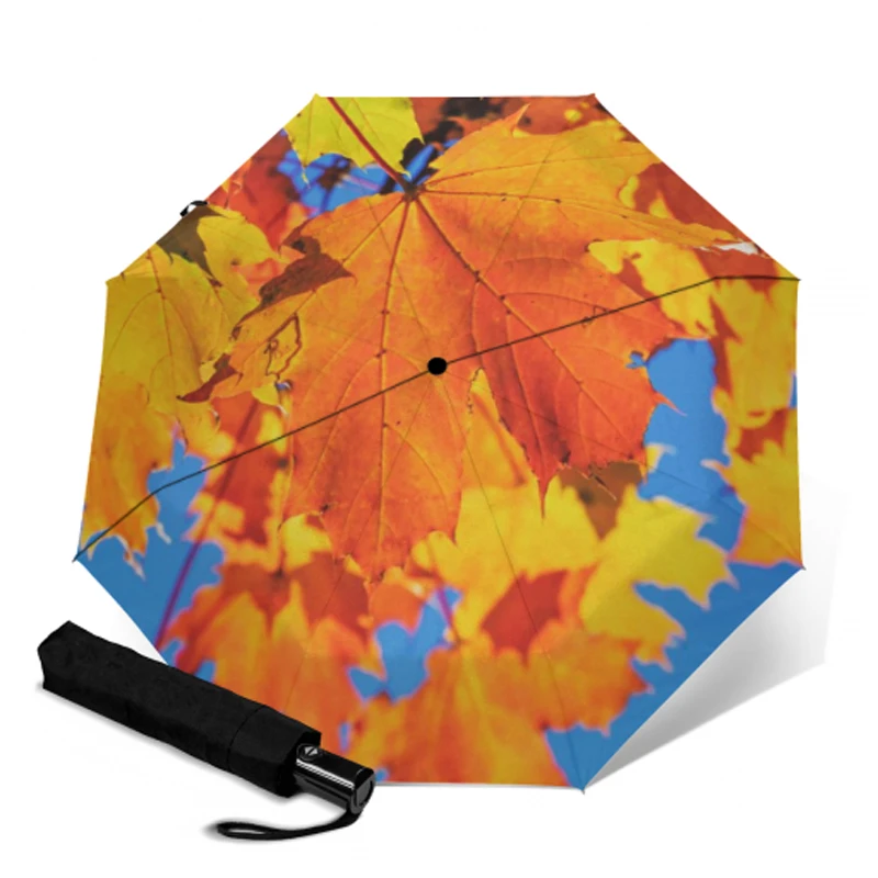 Осенний полностью автоматический Ветрозащитный Зонт с УФ-защитой Модный