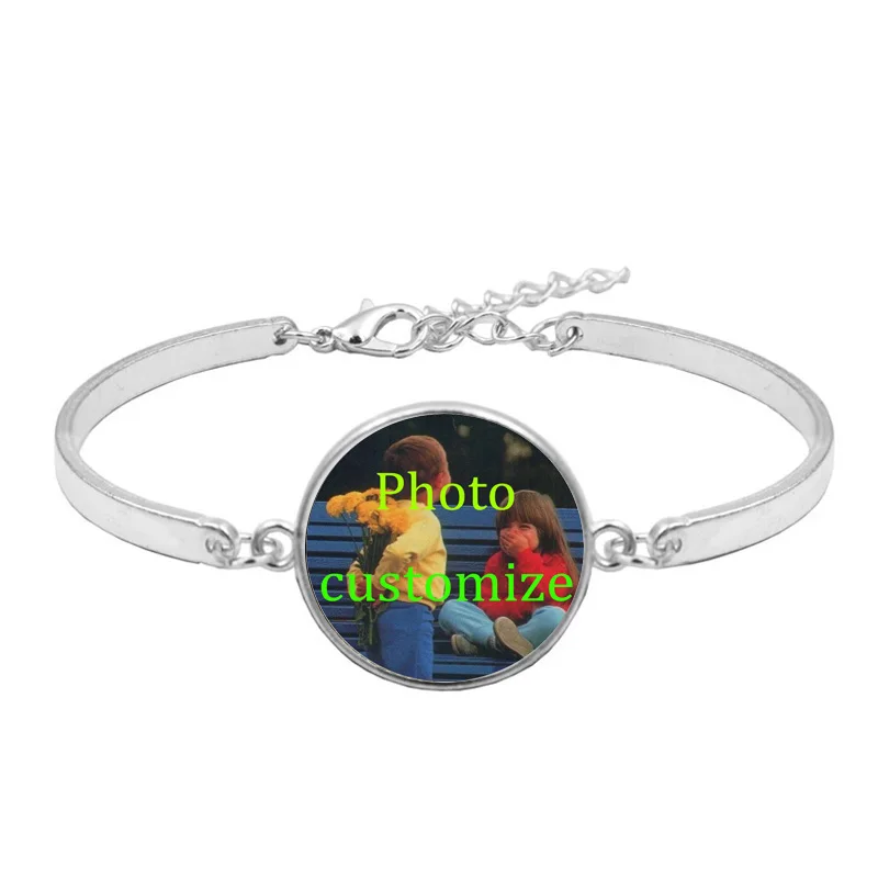 Браслеты на заказ Персонализируйте фото вашего ребенка мамы дедушки любимый