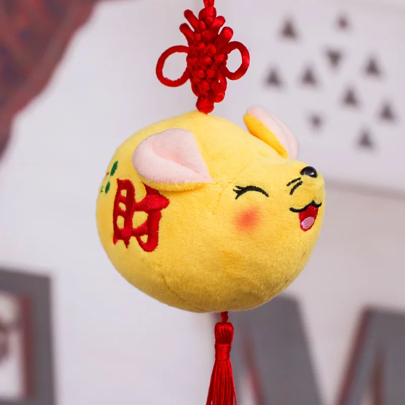 10 см милые 2020 год талисман крысы Fortune mouse Мягкие Плюшевые Kawaii мягкие детские