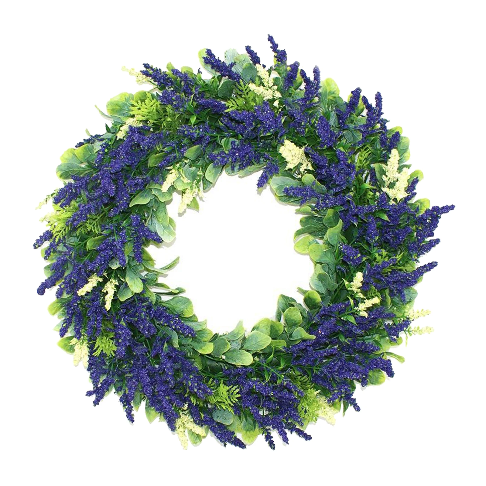 

Lavender Wreath Farmhouse Spring Summer Garland 40cm Round Wedding Hanging