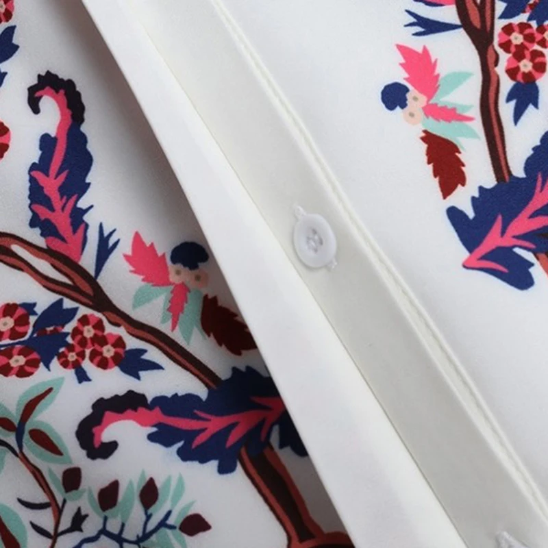 

Women Bohemian Clothing Blouse Shirt Vintage Printed Tops Ladies Blouses Blusa Feminina Long Sleeve Shirts For Women Clothes