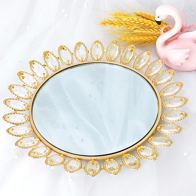 

Круглые/квадратные хрустальные тарелки, подставка для торта, зеркало, дисплей для кексов и десертов, декоративные инструменты, поднос для х...