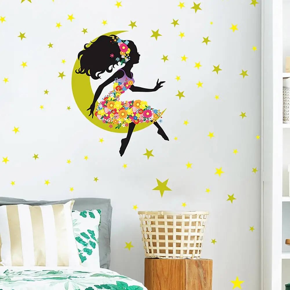 Декоративный цветочный принт мультяшный стиль Сладкая мечта сказочная наклейка