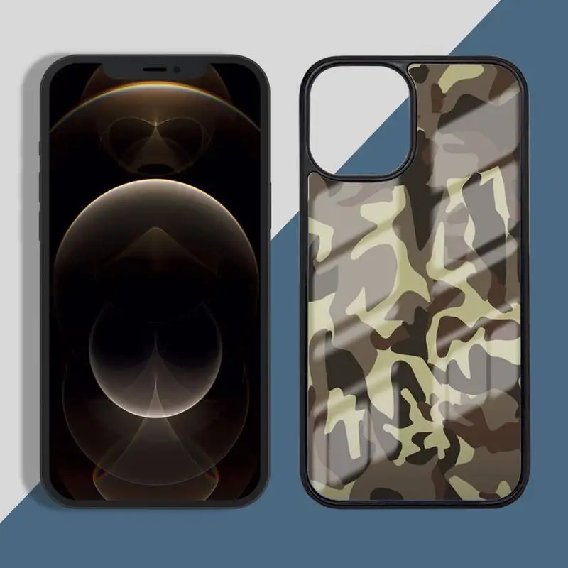 

Camouflage Phone Case PC for iPhone 11 12 pro XS MAX 8 7 6 6S Plus X 5S SE 2020 XR