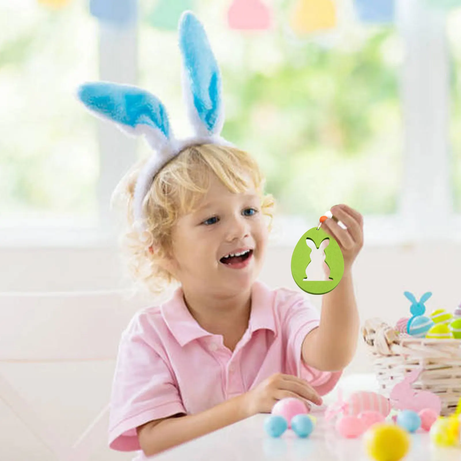 

Easter Decorations 2020 Pieces, Easter Decoration Eggs Wooden Ornament Easter Decorations For Home Rabbit Wood Happy Easter
