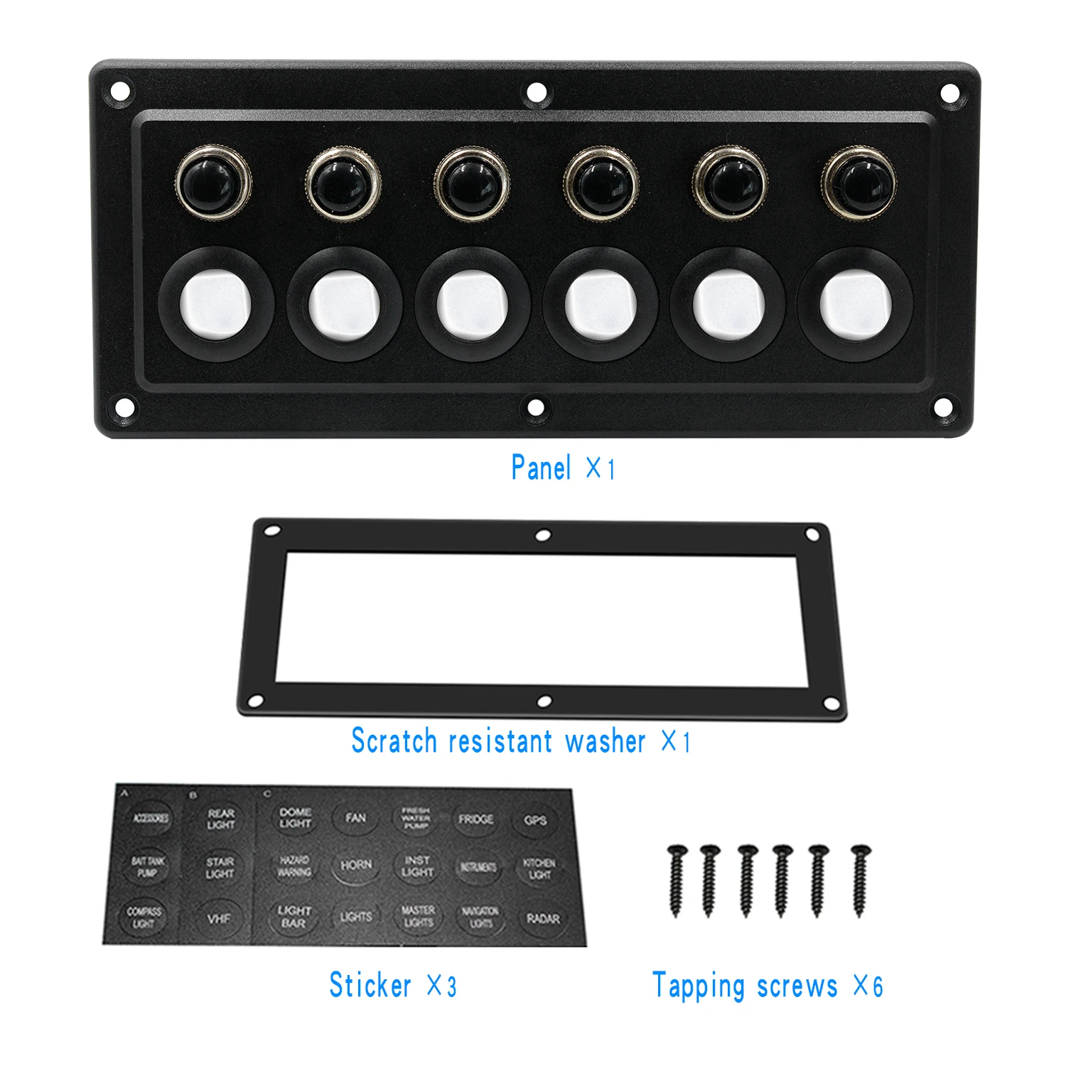 Высококачественная 6 полосная Одиночная сенсорная панель модифицированное