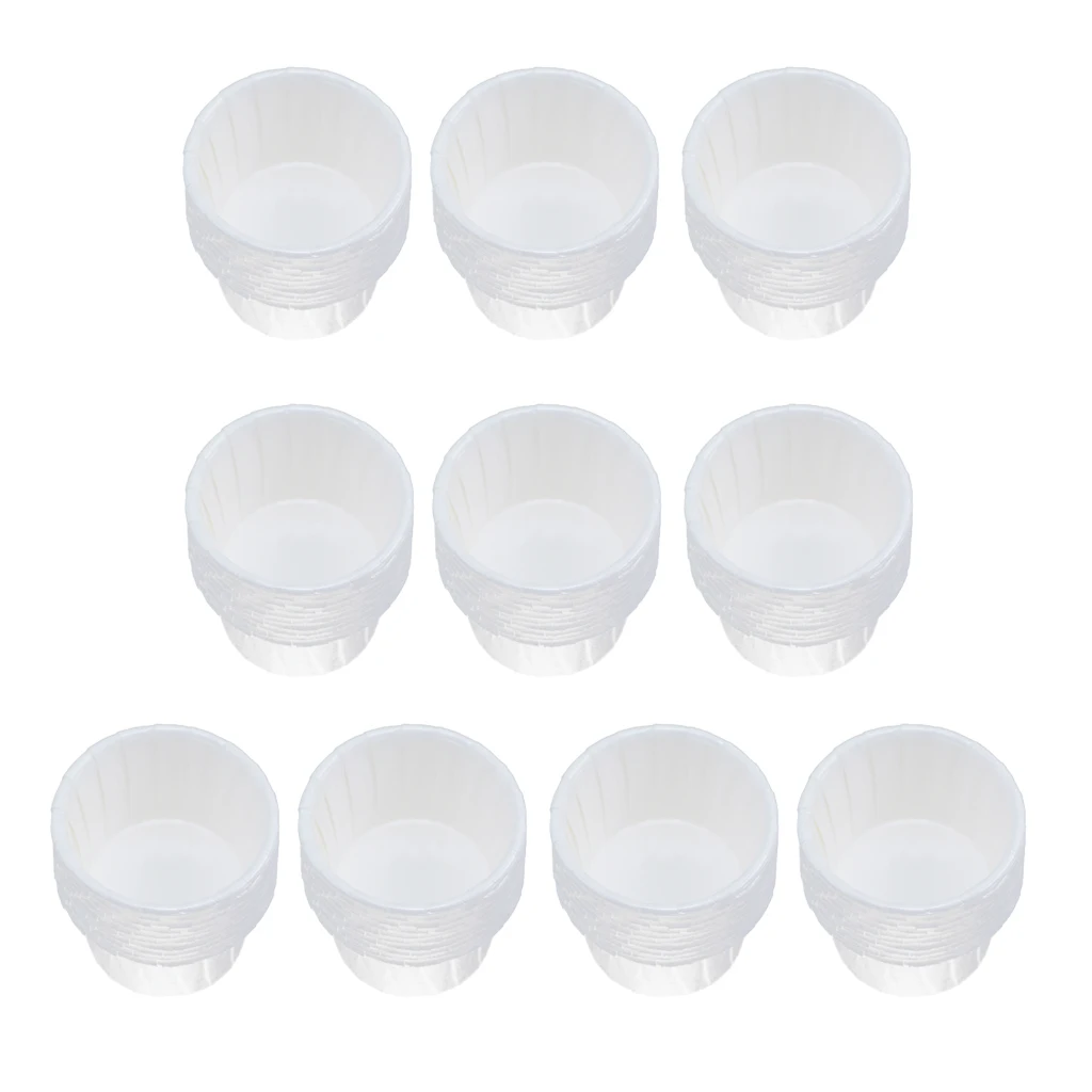 Белые одноразовые Твердые бобы 100x восковые бусины тающие чаши-контейнеры для