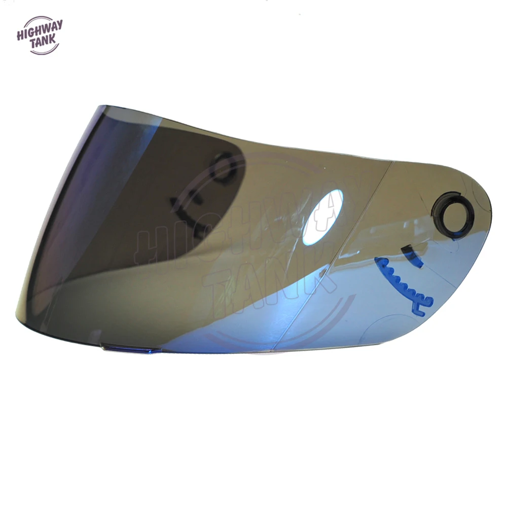 Новинка 1 шт. синий мотоциклетный шлем козырек объектив на все лицо защитный