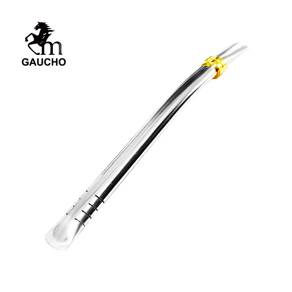 200 шт./лот ковбойские мате Bombilla Овальный нержавеющая сталь соломы Каблук 16 см