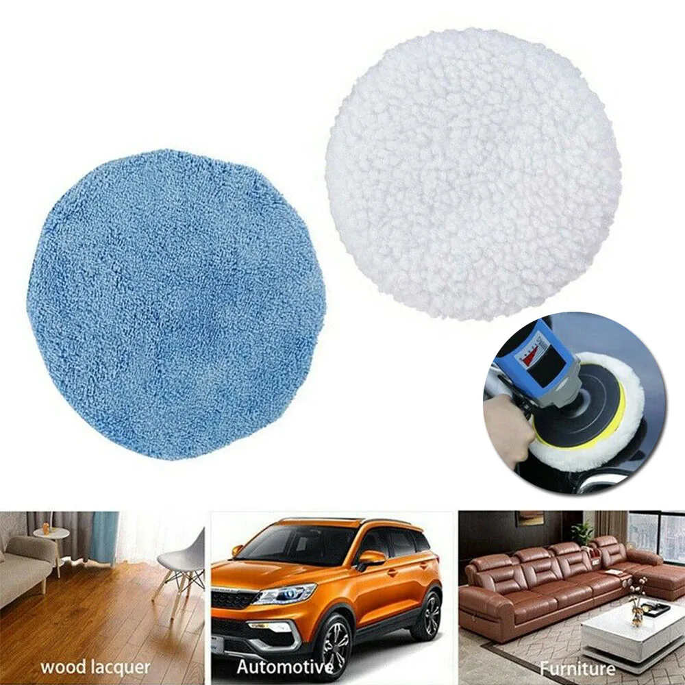 

Waxers Polishing Pad Set Tool Furniture Reusable Soft Surface Washable
