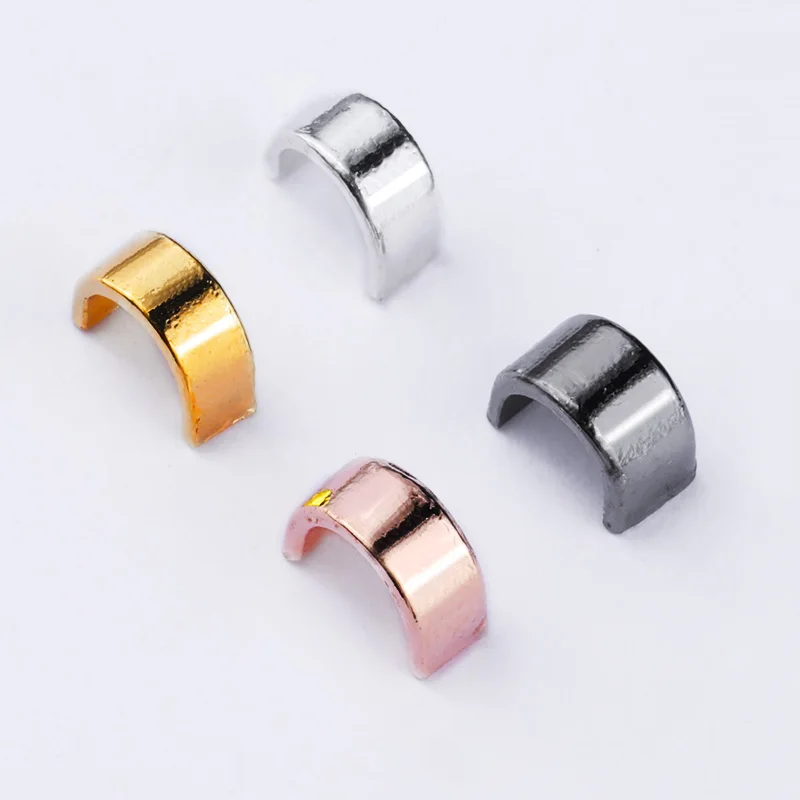 10 шт./пакет 3D украшения для ногтей золотые серебристые розовые металлические