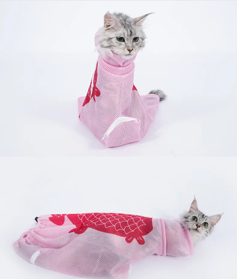 Уход за котом банный мешок товары для кошек моющие сетчатые сумки для домашних животных для купания ногтей Обрезка инъекции против царапин укуса сдержанный продукт для домашних животных