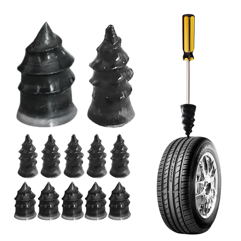 

5Pcs Car Vacuum Tyre Repair Nail Tubeless Tyre Repair Rubber Nail For Motorcycle Self-tire Repair Tire Film Nail Bicycle Repair