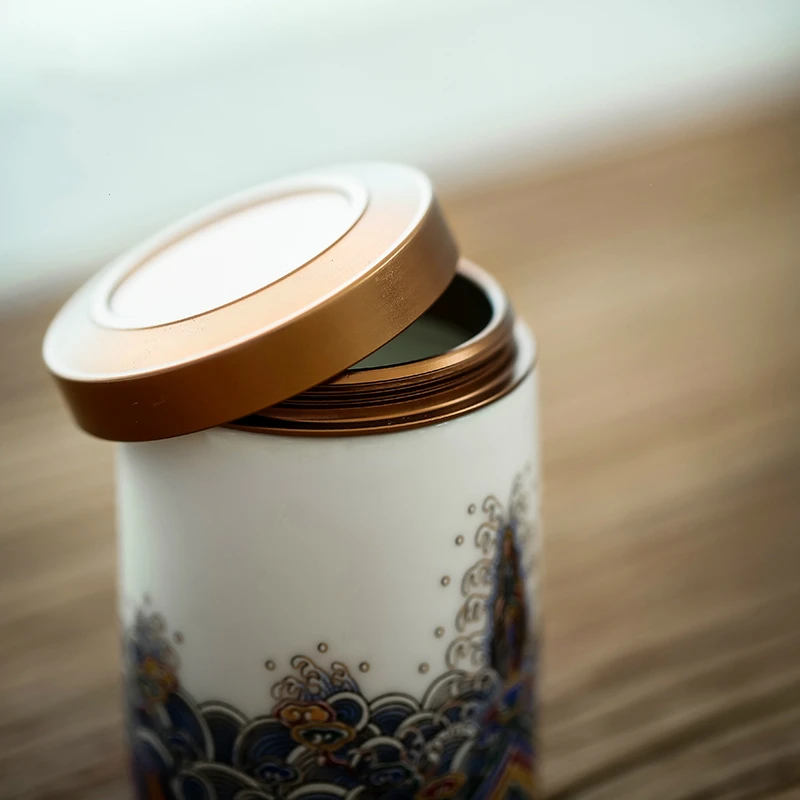 CHANSHOVA дорожная портативная китайская Ретро фарфоровая маленькая чайная канистра