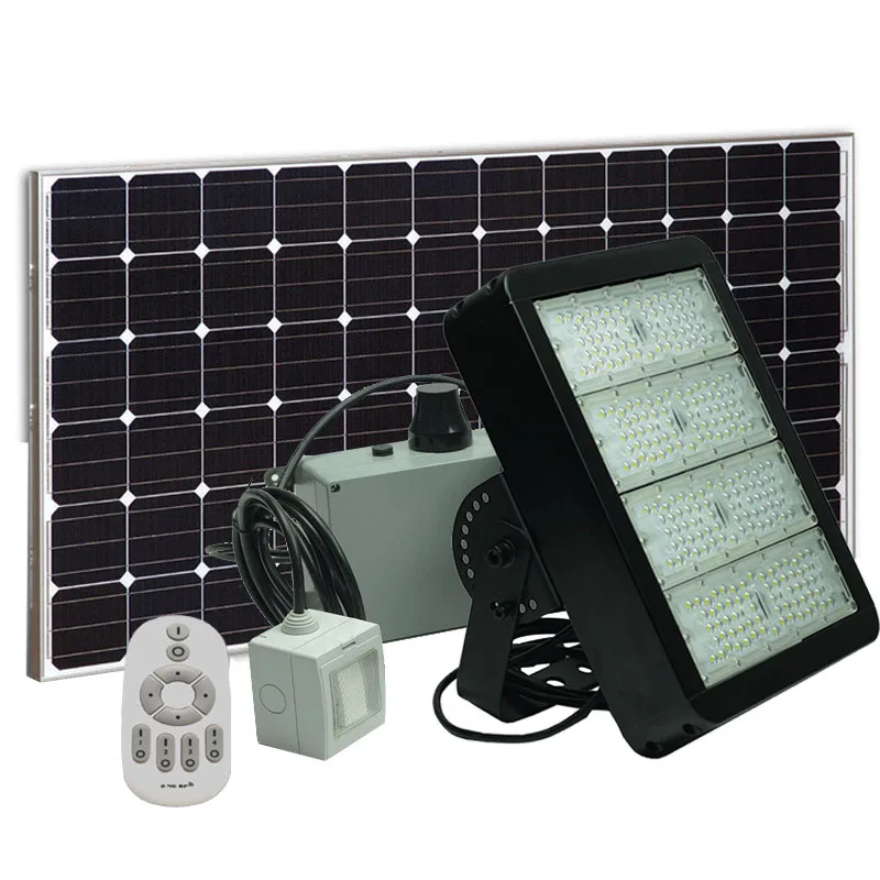 

200W Solar Garden Outdoor Stadium Lights Arena IP65 with WIFI Road Light Remote Control