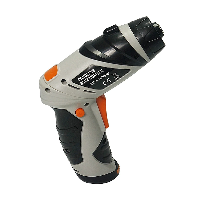 

Mini 6V Battery Operated Cordless Electric Screwdriver with LED Lighting Bidirectional Switch 16pcs Head