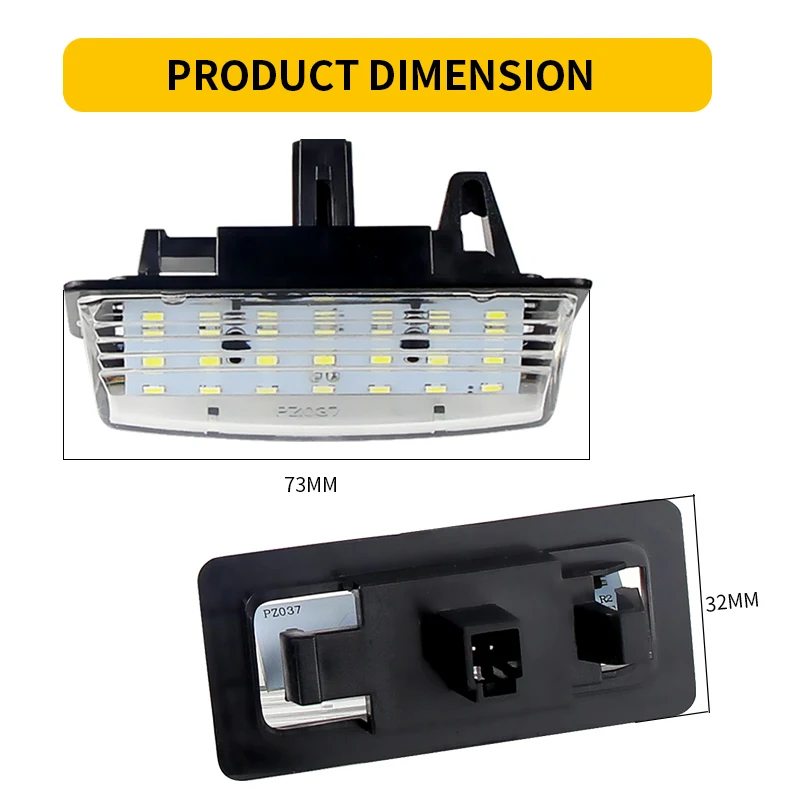 2 шт. Автомобильные светодиодные лампы 18SMD для Nissan TEANA J31 J32 Maxima Cefiro Altima Rogue Sentra SC11 B17