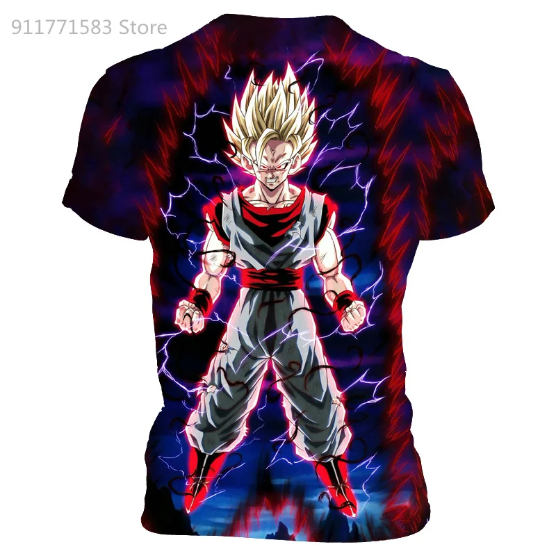 

Anime theme men's T-shirt 3D anime Harajuku tops summer T-shirt men's O-neck shirt boys clothing plus size streetwear