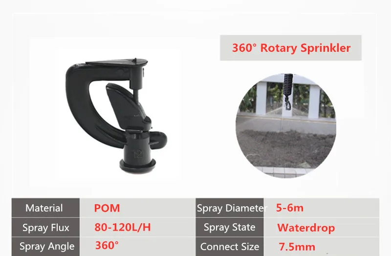 Быстрая доставка 50 шт. роторный распылитель с 1/2 &quotМужской Сад Микро