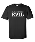 Забавная хлопковая Винтажная футболка с надписью I'm Not A Minion of Evil Graphic