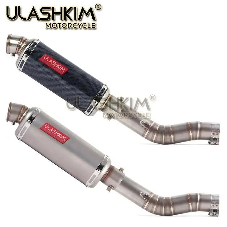 Мотоцикл Полная система глушитель выхлопной трубы среднего звена скольжения для