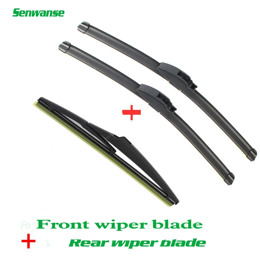 

Senwanse Front and Rear Wiper Blades For Dacia Logan 2004-2012 car Windshield Windscreen Wiper 20"+20"+14"