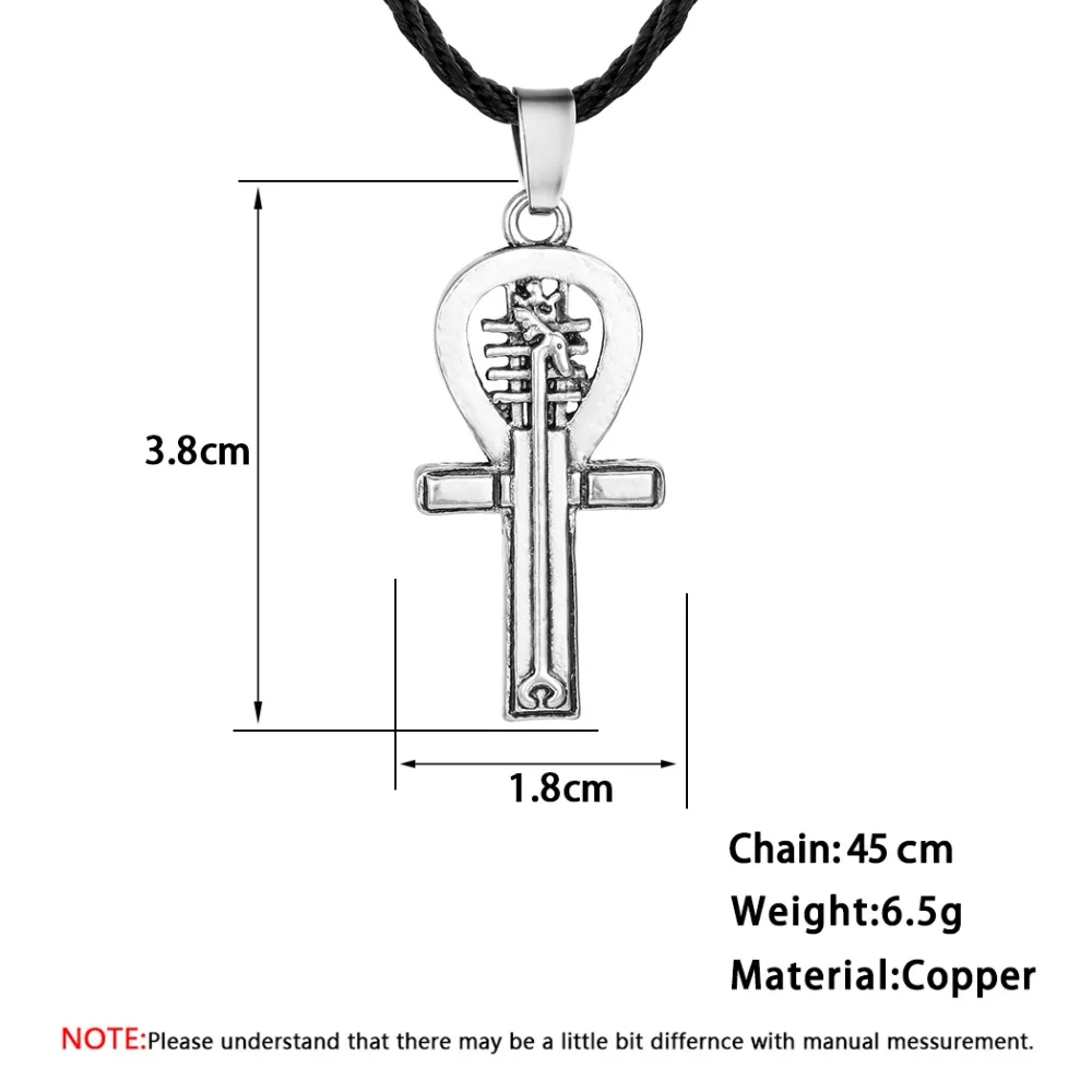Chandler Египетский Анкх ожерелье с крестом для женщин и мужчин подвеска амулет