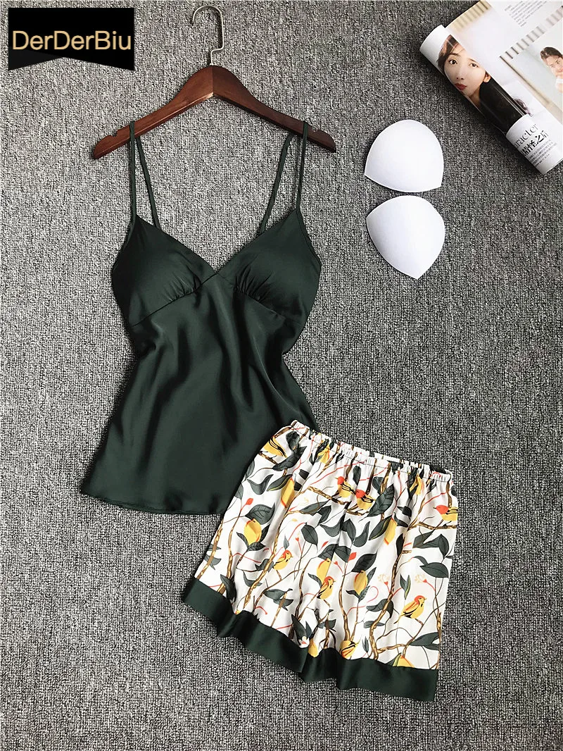 Пижамные комплекты без рукавов с цветочным принтом одежда для сна пижама