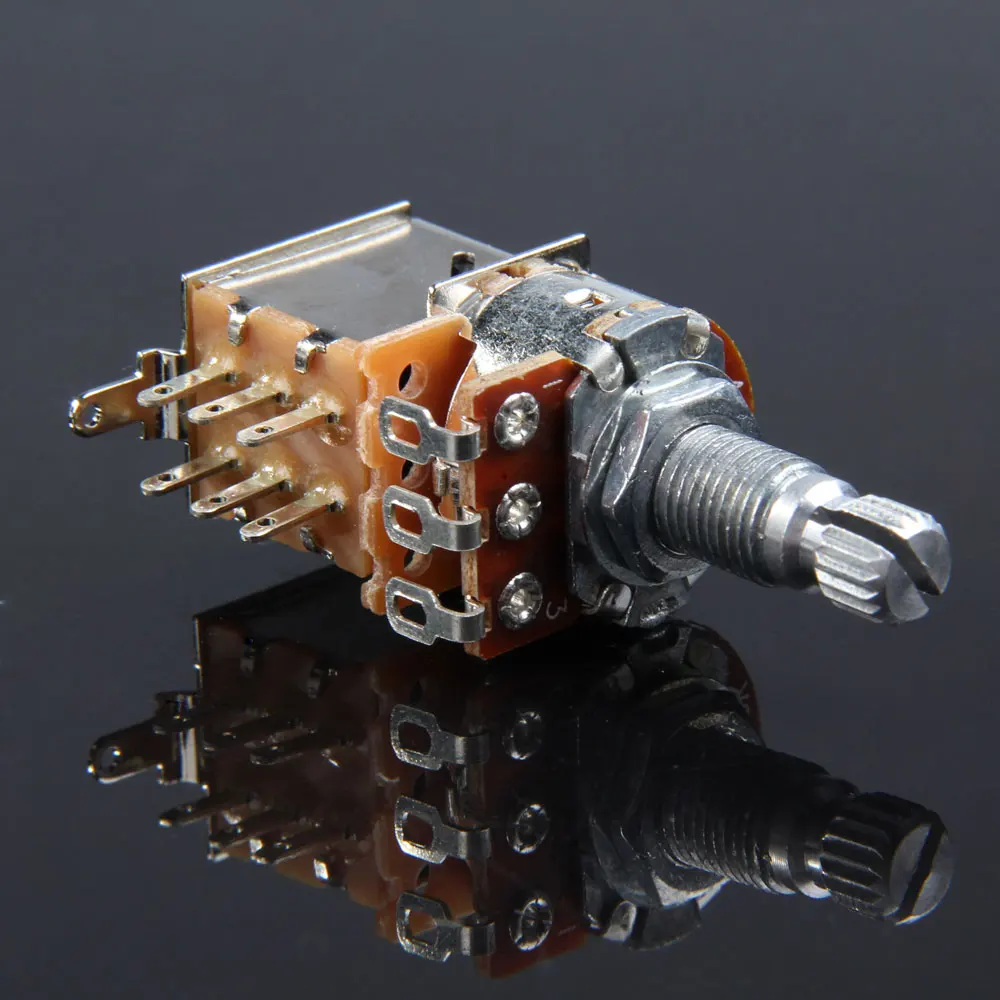 Push Pull Guitar Control Pot Potentiometer For Electric Guitar/Electric Bass Pickup Part Accessories A500K/250K B500K/25K | Спорт и