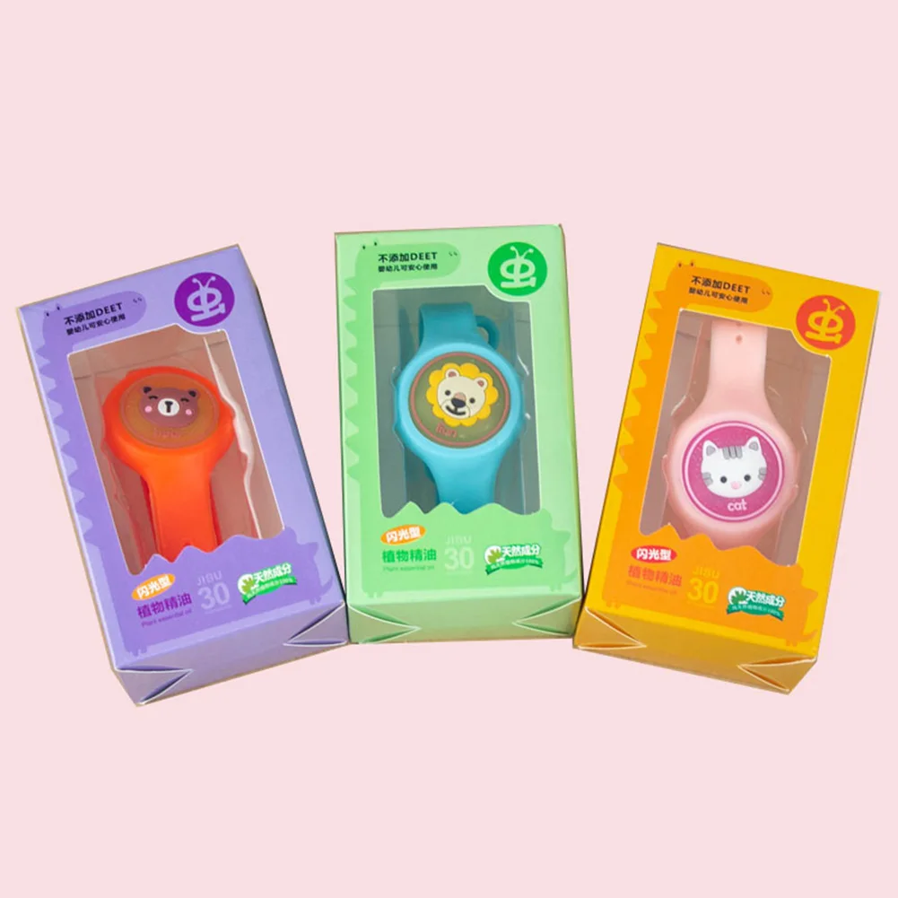 

Cartoon Silicone Kids Mosquito Repellent Bracelet Baby Pest Control Random