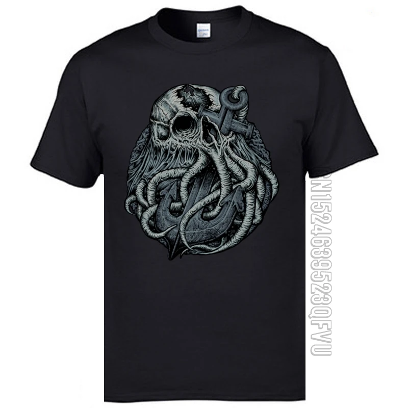 

Call of Cthulhu Crew Neck T-Shirt Summer Print Tops & Tees Short Sleeve Fashionable 100% Cotton Tee Shirts Mens Extended Tshirt