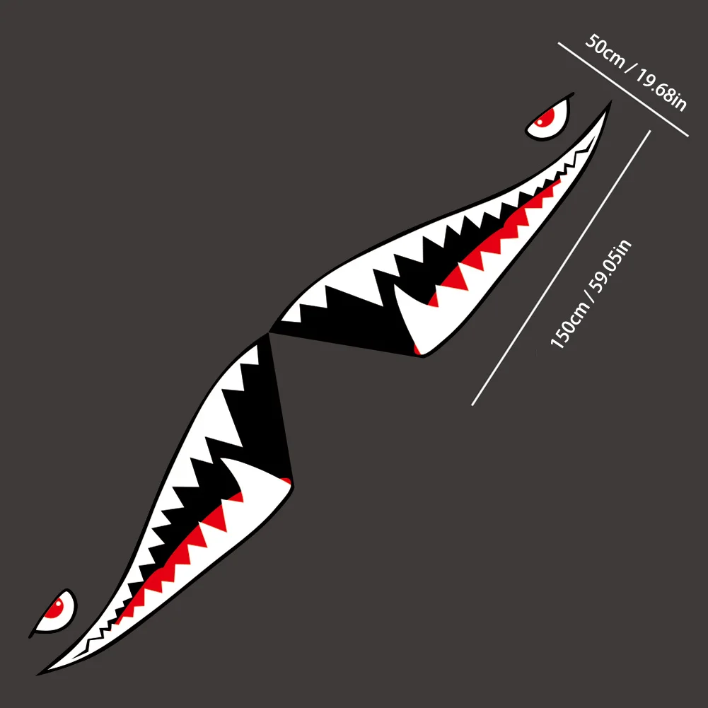 Креативный дизайн пара 59 ''Акулий Рот зубы Наклейка виниловая фотография для