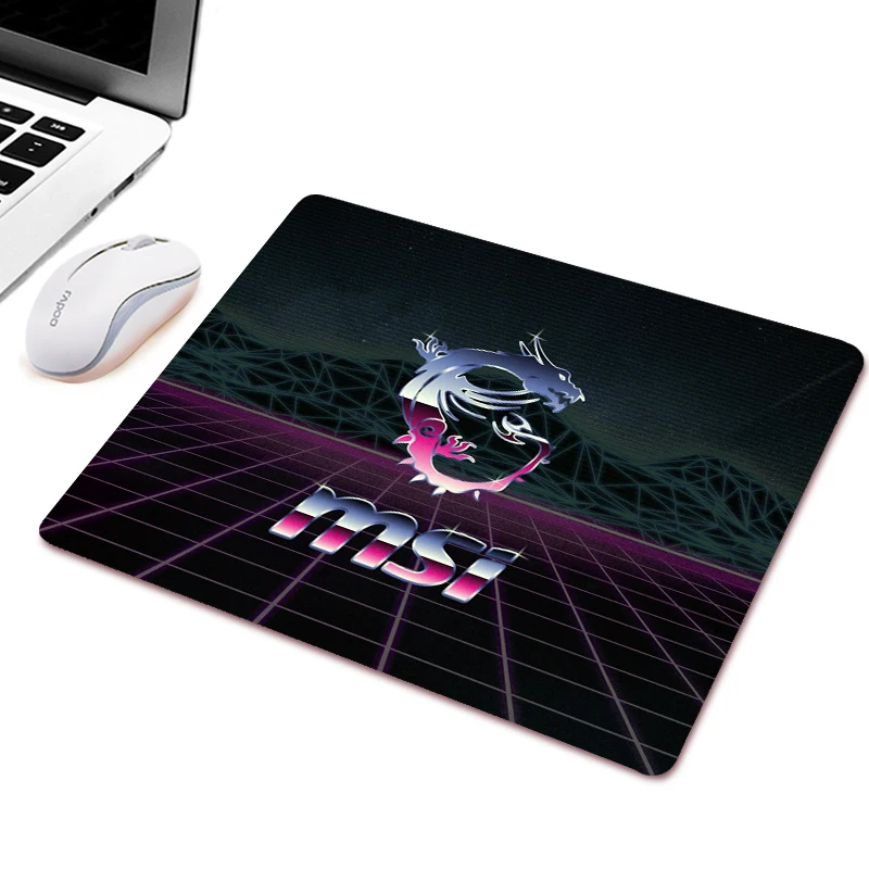 

MSI Mouse Pad Small Size Mouse Gamer Non-slip Rubber Gaming Accessories Mousepad Keyboard Laptop Computer Mat Mice Desk Play Mat