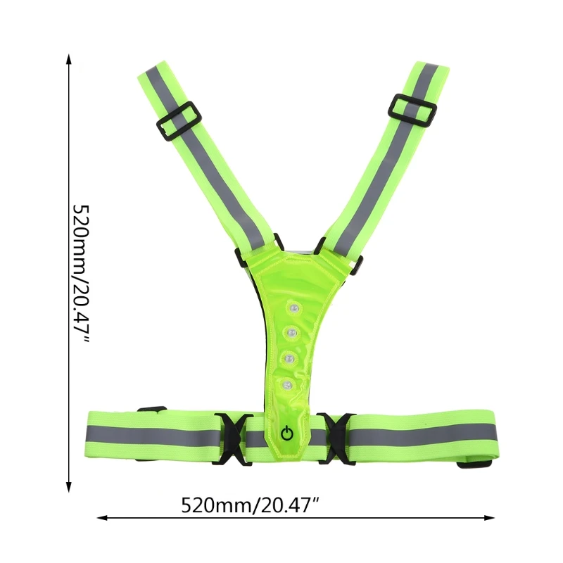 

2021 New Led Safety Vest Reflective Vest High Visibility Outdoor Safety Vest Adjustable