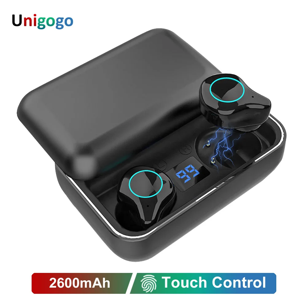 R6 наушники вкладыши TWS Bluetooth V5.0 стерео Беспроводной спортивные гарнитура с