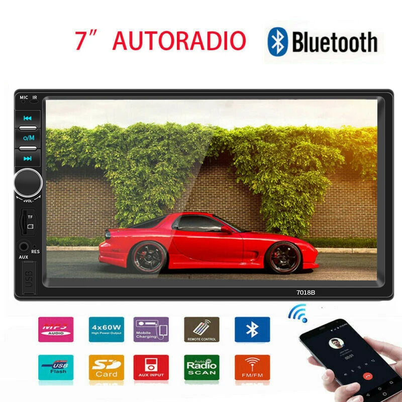 Автомобильный MP5-плеер USB FM-передатчик U диск ЖК-дисплей комплект зарядное